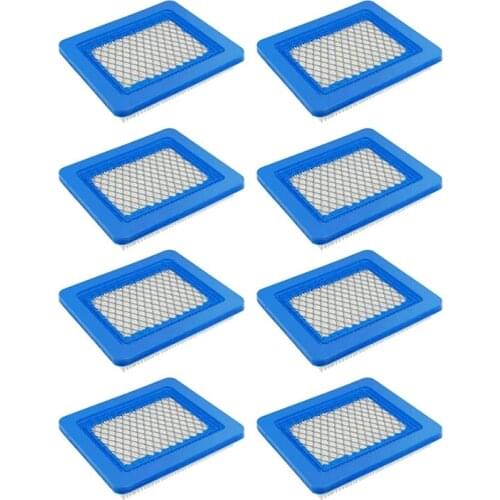 8Pcs Air Filter Lawn Mower Filters for Briggs & Stratton 491588 491588S 399959 Lawn Mower Air Filter
