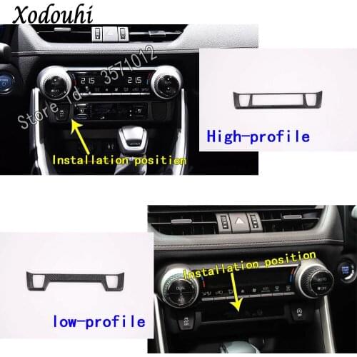 For Toyota RAV4 2019 2020 Car sticker styling Middle Console Temperature air-condition Volume navigation switch outlet vent hood