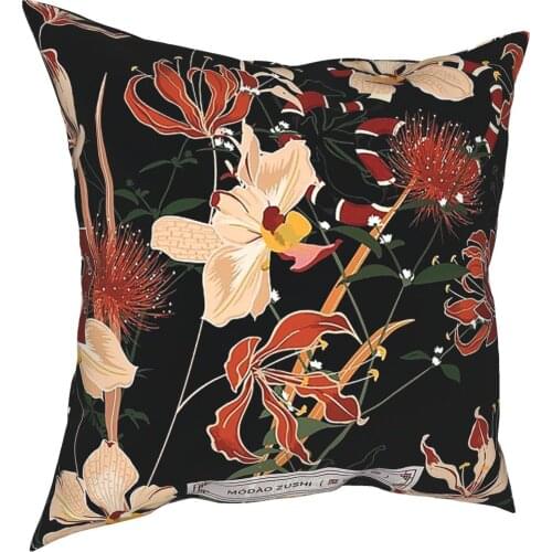 Modao Zushi Demon Pillowcase Printed Polyester Cushion Cover Decorations The Untamed Pillow Case Cover Home Zipper 45X45cm