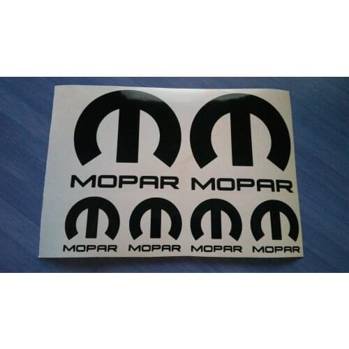 For MOPAR Dodge Chrysler Emblems / Stickers Decals - 6 total, multiple colors