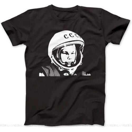Yuri Gagarin Tribute Soviet Astronaut T-Shirt 100% Premium Cotton CCCP Vostok Graphic T Shirt