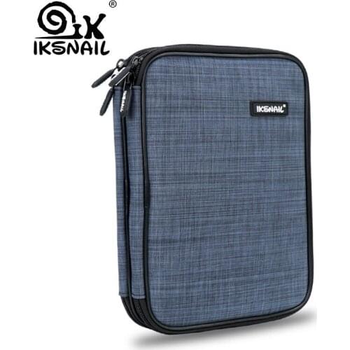 IKSNAIL Large Capacity External Storage Bags For Power Bank Charger SSD For iPad Mini Travel Bag Hard Disk Earphone Digital Case