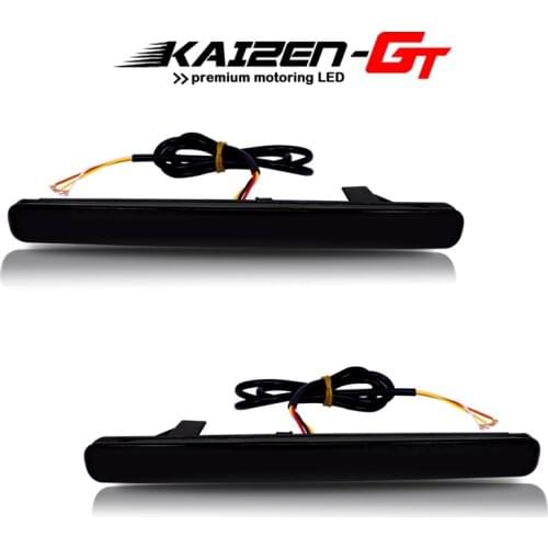 2PCS Red LED Car Rear Bumper Reflector Lights For 2009-2014 Acura TSX (Euro Accord) Function as Tail, Brake & Rear Fog Lights