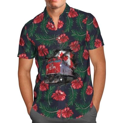 Red Flower N Weeds 3D Print Summer Breathable Hawaii Shirt Mens Short Sleeve Beach Shirt Street Oversized 5XL Camisa Masculina