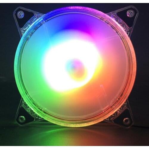 Multifunction Noiseless Heat Sink Powerful Cool LED Light Computer Case Fast Cooling Fan for Desktop Accessories