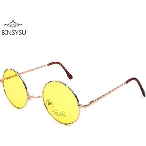 Retro Sunglasses Men/women Prince Circular Mirror Glasses Trend Alloy Frame Sunglasses Transparent Lens Colors
