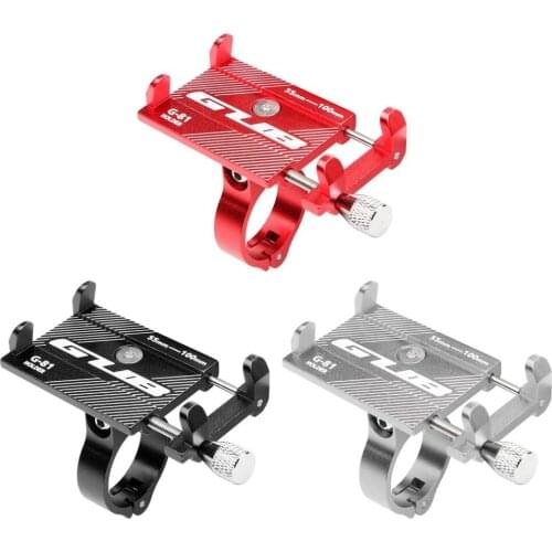 Outdoor Aluminum Alloy Bicycle Phone Holder 3.5-6.2 "Mobile Phone GPS Mount Motorcycle Mobile Frame Navigation Bracket Equipment