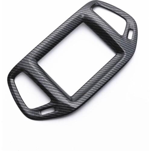 JY ABS Carbon Fiber Style Navigation Panel Molding Garnish Cover Trim Car Styling Accessories for Jeep Compass 2017 2018