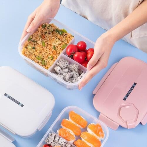 Transparent lunch box for kids japanese snack box food container storage Breakfast cake Boxes Portable Outdoor bento box