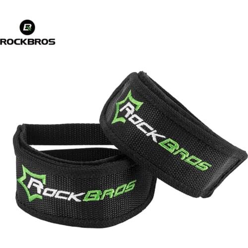 RockBros Bicycle Fixed Gear Cycling Pedals Bands Feet Set With Straps Beam Foot Cycling Bike Anti-slip Belt Bicycle Pedals Cover