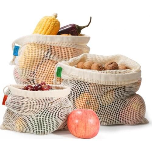 Totes Mesh Bag Cotton String Produce Shopping Turtle-bags Grocery Long Handle Net Shoulder-Bag Fruit Vegetable Reusable