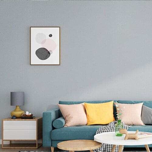 [Sound insulation and noise reduction] Solid color 3D three-dimensional Suede velvet thick light luxury wallpaper diatom mud