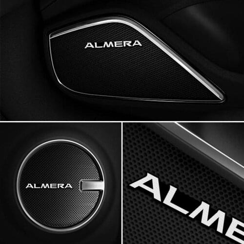 10pcs car audio decorate 3D Aluminum Badge Emblem Sticker For Nissan Almera G15 N16 Car-Styling Accessories