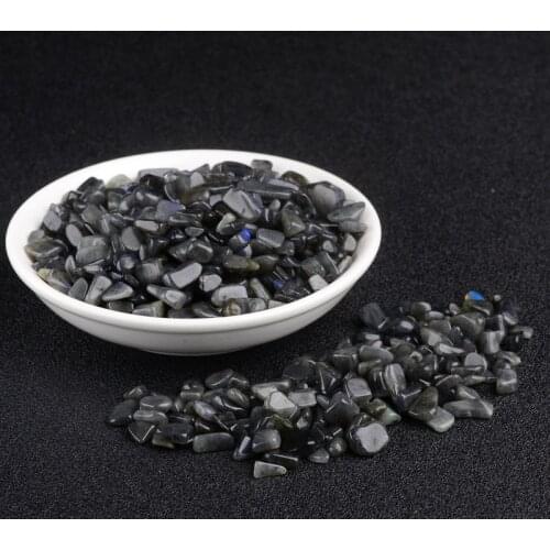 100g 5-12mm Beautiful Natural Grey Moonstone Crystal Gravel Tumbled Chips Stone Healing Natural Stones and Minerals