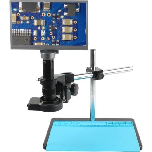 1080P 11.6 inch LCD Monitor HDMI Industrial Digital Video Recorder Measurement Storage Microscope Camera System 180X 300X Lens