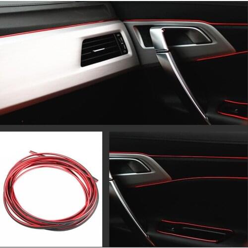 5 M Car Styling Universal DIY Interior Molding Trim Strips for Chevrolet Cruze TRAX Aveo Sonic Lova Sail EPICA Captiva Malibu