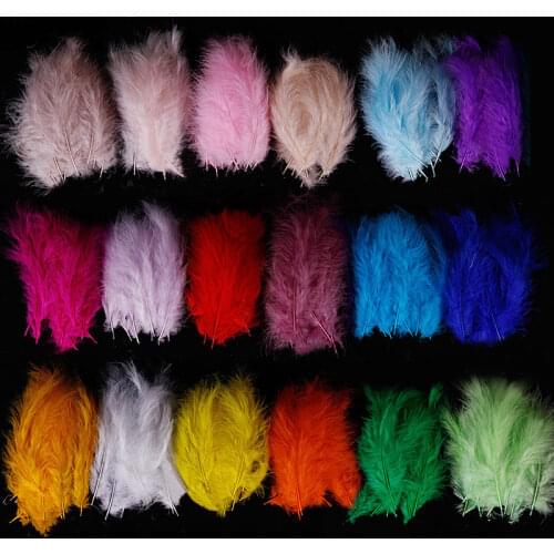 5000pcs/50 packs of colorful feathers DIY balloon stuffing gift box stuffing dyed goose feather birthday wedding decoration