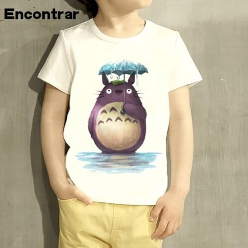 Anime My Neighbor Totoro Cartoon Design Baby Boys/Girl T Shirt Kids Funny Short Sleeve Tops Children Cute T-Shirt,HKP2207