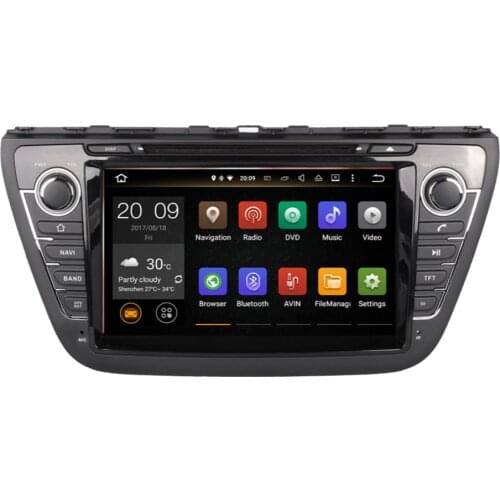 Android9.0 With Stereo Radio Navi Steering Wheel Multimedia System Car GPS DVD Player Head Unit For Suzuki SX4/S Cross 2013-2019