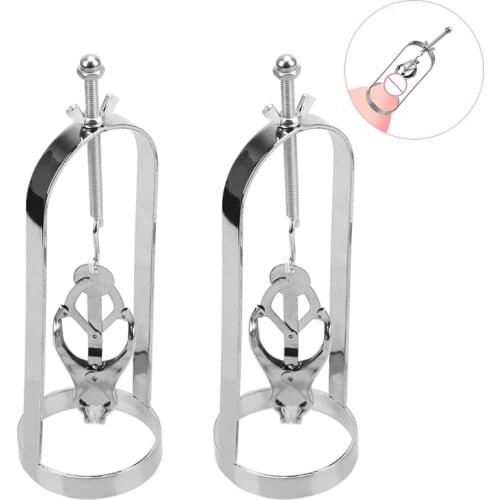 New style Butterfly adjustable torture play Clamps cage Nipple clips breast BDSM Bondage Restraints metal Fetish sex toys