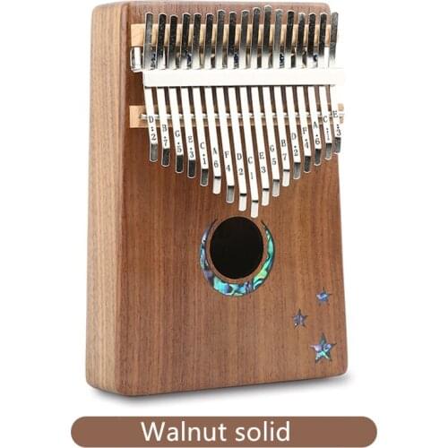 Carimba Picea Asperata solid Thumb Piano 17 Key Finger Piano beginner Portable Musical Instrument Accessories with Case KB34
