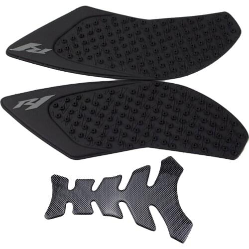 For YAMAHA YZF1000 YZF 1000 R1 2015 2016 Motorcycle Black Tank Pads Protector Decal Gas Knee Grip Tank Traction Pad + 1 Sticker