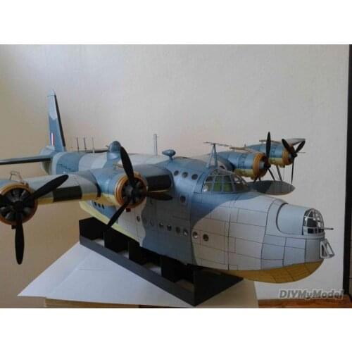 DIYMyModeI Sunderland, UK MK_ II seaplane DIY Handcraft Paper Model KIT Handmade Toy Puzzles Gift Movie props