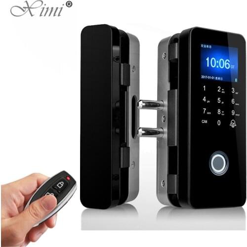 No Wiring Fingerprint Electronic Door Lock Glass Door Lock Universal Smart Door Lock Fingerprint Touch Lock Anti-theft Lock