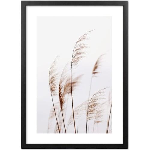 Reed Basil Landscape Plant Nordic Paper Painting Wall Art Paper Painting Landscape Wall Pictures For Living Room Decorative