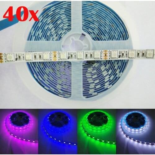 3 Years Warranty FREE DHL 200m High Bright Korea Chip 300LED Non Waterproof DC12V 5050SMD RGB LED Strip light