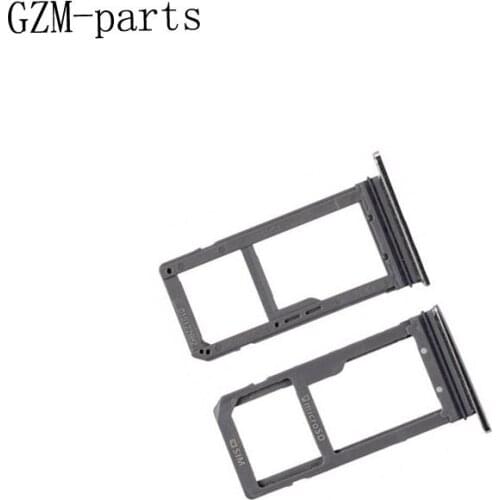GZM-parts 1pcs Black/Gold/Silver SIM Card Tray Slot Holder For Samsung Galaxy S7 Dual Single SIM Card Socket
