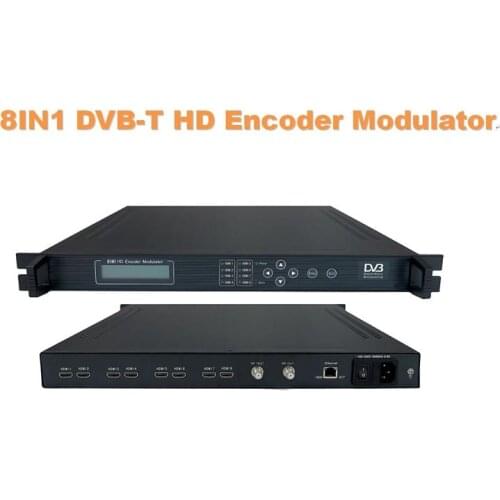 HD to DVB-T modulator 8IN1 H.264 HD DVB-T Modulator (8HD in,DVB-T out) DVB-T catv RF Modulator sc-4256