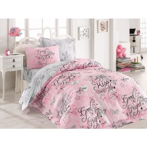 Cotton Box Quilted Duvet Sets, Four Seasons İs Used, Teenager Room Decor, Bed Sheets, Pillow Cases Are Manufactured İn Turkey