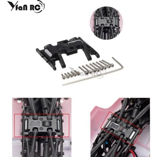 Aluminum Alloy Box Chassis Mount Base Plate Holder Center Plate RC Axial 90081 For 1/24 SCX24 Car Upgrade Skid Accessor N7C3