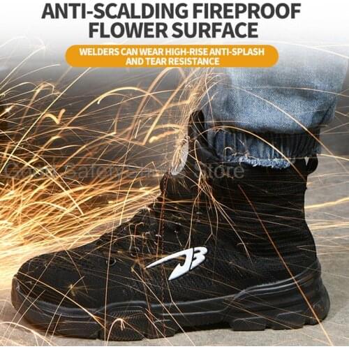 Indestructible Ryder Shoes Men and Women Steel Toe Air Safety Cotton Boots Puncture-Proof Work Sneakers Breathable Shoes