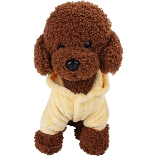 Lanke Winter Pet Dog Clothes Yellow Chick, Cute Dogs Hoodie Coat, Jacket Cotton for Small Dog and Cat, French Bulldog Clothing