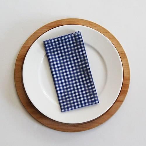 Loseta Navy 12 PCS Napkins Cotton Fabric Napkin Table Dinner Napkins Special Day Hand Made 30 CM X 30 CM