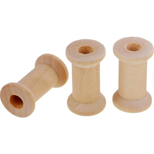 Lot Of 20 Pcs Vintage Wooden Beads DIY Craft Sewing Accessory