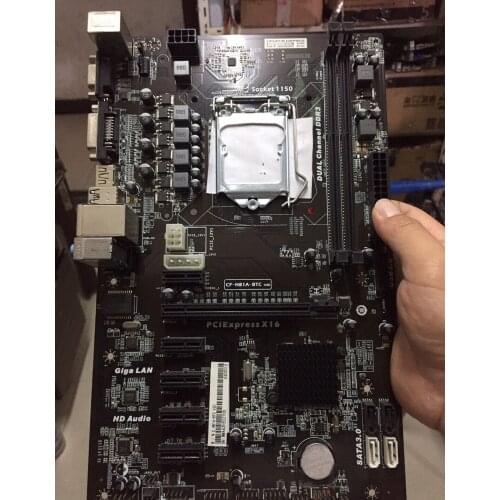 Mining motherboard H81P BTC motherboard 6GPU 6PCI-E H81A-BTC motherboard CF-H81A-BTC LGA 1150 DDR3 H81 BTC PRO H81