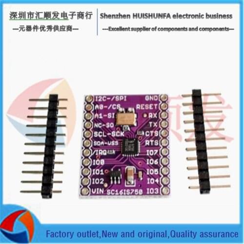 MCU-750 SC16IS750 Single UART with I2C-bus/SPI interface