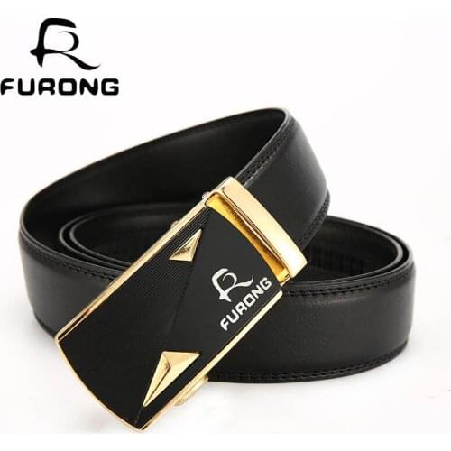 New Arrival Designer Man Automatic Buckle Belts Top Quality Luxury Leather Belts 4 Styles New Year Gifts Strap Metal Black Belts