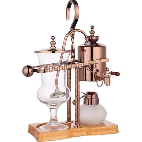 Stainless steel Coffee Kettle Siphon Coffee Pot Alcohol Lamp Royal Belgian Kettle Coffee Maker Manually 1PC