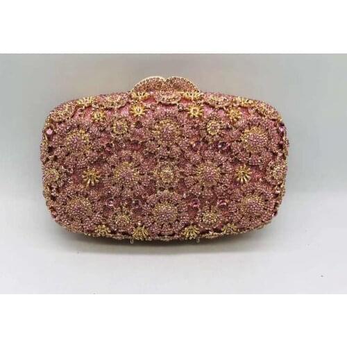 New Fashion 2021 Hollow Out Bridal Tote Bag Diamond Wedding Handbag Bridal Purse Rhinestone Bag Metallic Diamonds Bridal Party