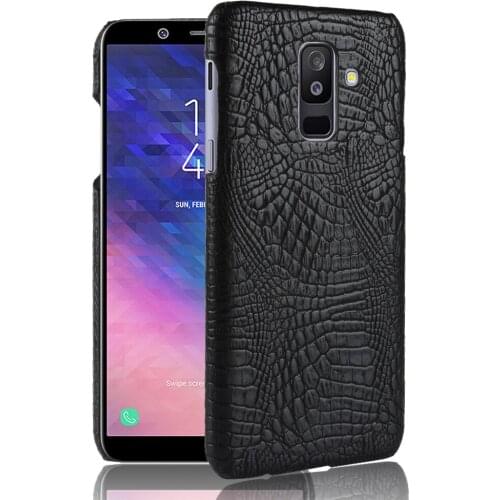 Subin Leather Crocodile Pattern New arrival for Samsung Galaxy A6 Plus 2018 Case Retro Luxury Crocodile Skin Cover Phone Case