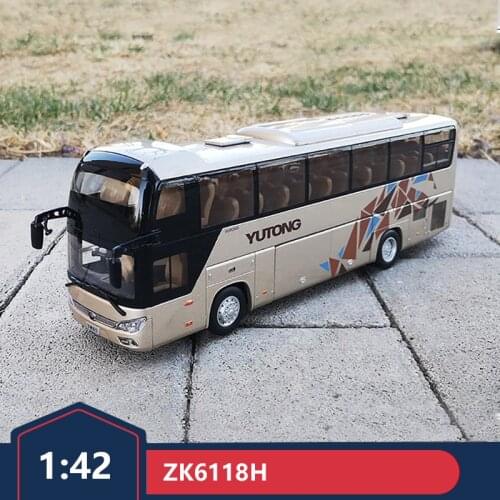 Original 1:42 Yutong Bus ZK6118H Double Decker Tour Bus Yutong Bus Alloy Model