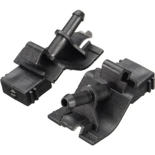 A Pair Windshield Wiper Spray Jet Replacement ABS Nozzles Compatible with Corolla Camry 2006-2015