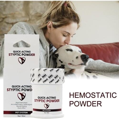 Pet Styptic Stop Bleeding Powder For Dogs Cats Birds Anti-inflammatory Antibacterial Broken Injury Traumatic Hemostatic Powder