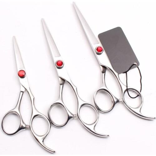 Professional japan 440c 5 5.5 6 inch gem small hair scissors make up cutting barber makas haircut shears hairdressing scissors