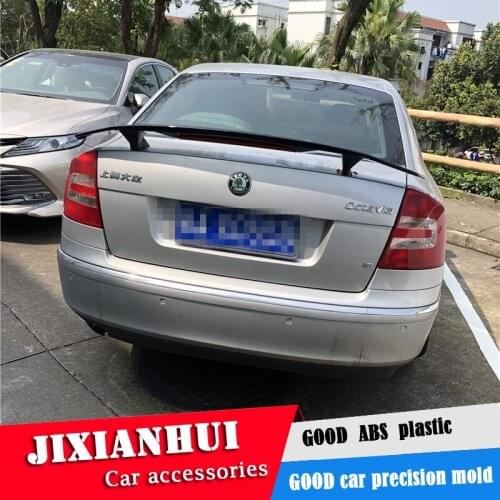 For Skoda Octavia Spoiler 2006-2018 Octavia Spoiler TF ABS plastic Material Car Rear Wing Color Rear Spoiler