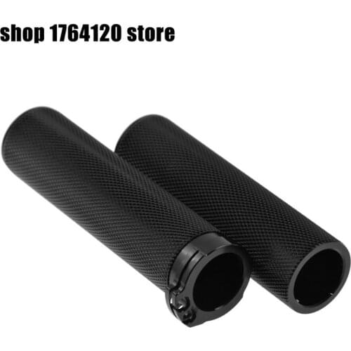 Universal 1" 25MM Hand Grips Handlebar Black Motorcycle Handlebar CNC For Harley Sportster XL 883 1200 Touring For Honda
